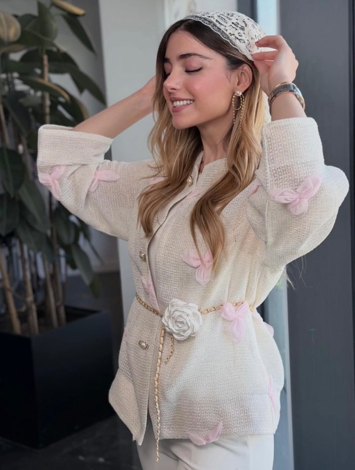 Pink orchid coat - Image 12