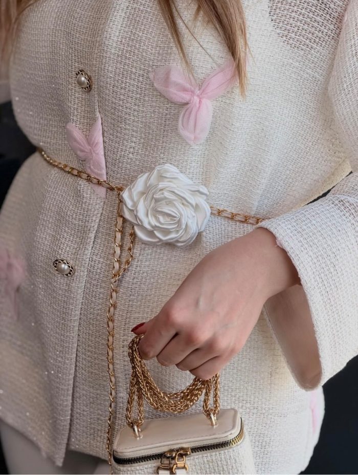 Pink orchid coat - Image 13