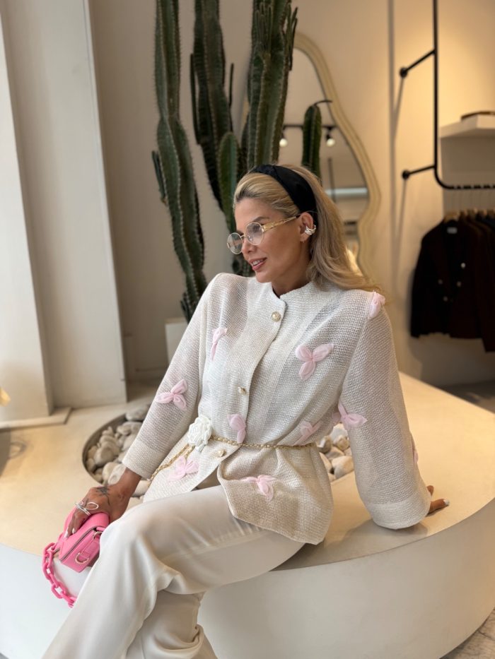 Pink orchid coat - Image 6