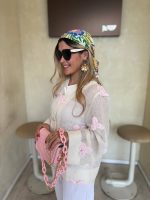 Pink orchid coat - Image 10