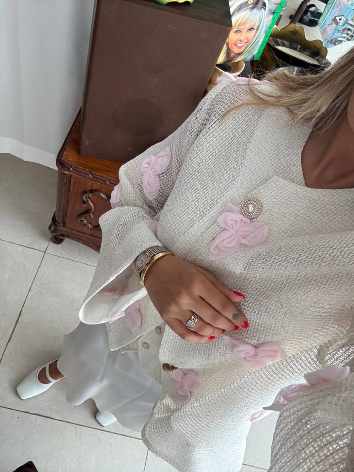 Pink orchid coat - Image 9