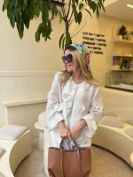 White orchid coat - Image 10
