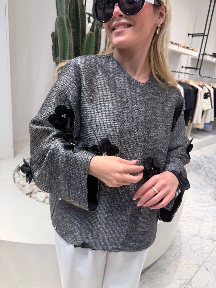 Gray orchid coat - Image 4