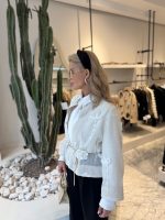 Whitecream orchid coat - Image 2