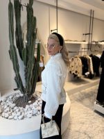 Whitecream orchid coat - Image 4