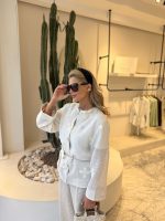 Creamy orchid coat - Image 8