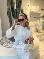Creamy orchid coat - Image 5