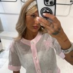 orchid short sleeve coat