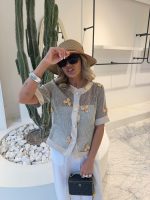orchid short sleeve coat