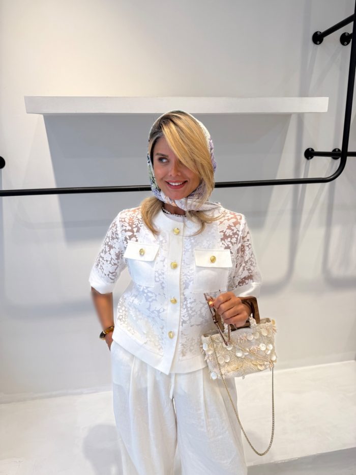 white silk coat - Image 7
