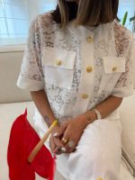 white silk coat - Image 5