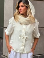 orchid short sleeve coat - Image 4